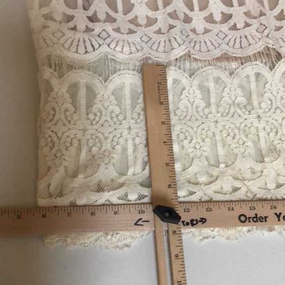 XXXI ROMANTIC Size 2 or small ivory lace dress nude lining NWT - Picture 6 of 15